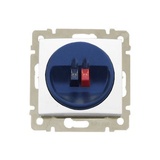 VALENA - zásuvka 1x reproduktorová, biela