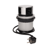 Zásuvka výsuvná 4 zásuvky, strieborná