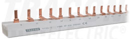 Prepoj.lišta 4P, 63A, kolíková, 1m