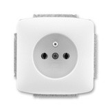 TANGO - zásuvka 2P+T, biela bez cloniek