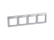 VALENA - rámik 4P, hliník + chróm