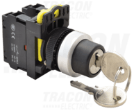 Otočný spínač s kľúčom, ľavá-pravá VYP, 3 polohový