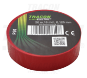 Izolačná páska 18x20m, červená TRACON