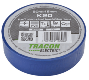 Izolačná páska 18x20m, modrá TRACON