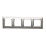 Simon54 Premium - Rámček 4- násobný, stieborný matný