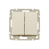 VALENA - vypínač č.:6+6, béžový
