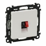 VALENA life - zásuvka 1x reproduktorová, biela