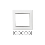 VALENA - rámik 5P, biely + chróm