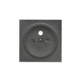 SIMON55 - kryt zásuvky, čierny matný