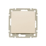 VALENA - vypínač/tlačítko č.:1/0, béžový