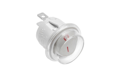 Vypínač kolískový 230V, 2-pol., IP44, biely