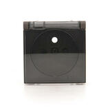 SIMON54 - kryt zásuvky IP44 - transparent, hnedý matný