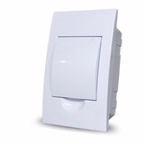 Rozvodnica zapustená - 4-modulová, biele dvierka