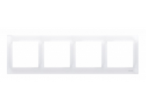 SIMON54 Premium - rámik 4P, biely