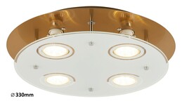 Svietidlo NAOMI - GU10/ 4x MAX 15W, IP20 - 2255