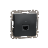 SEDNA DESIGN - zásuvka dátová RJ45,cat.5e, antracit