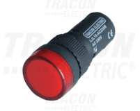 Kontrolka LED, červená, 24V AC/DC, d=16mm