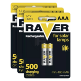 Batéria AAA/R03, RAVER SOLAR  - 400mAh, nabíjateľná