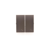 SIMON54 - kryt vypínača 2-tlačidlový, hnedý mat.