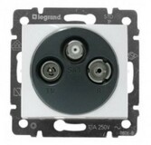 VALENA - zásuvka TV/FM, biela