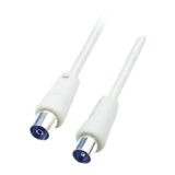 Koaxiálny kábel, vidlica-zásuvka, 1m