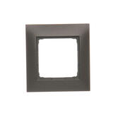 Simon54 Premium - Rámček 1- násobný, hnedý matný