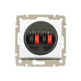 VALENA - zásuvka 2x reproduktorová, biela