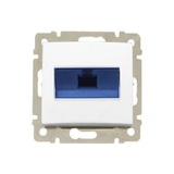 VALENA - zásuvka dátová 1xRJ45 (FTP),kategória 6, biela