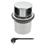 Zásuvka výsuvná 4 zásuvky, strieborná