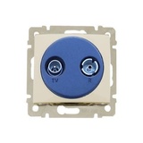 VALENA - zásuvka TV/FM, béžová