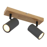 Bodové svietidlo ROBBY - GU10,IP20,grafitová tmavá - 57911-2G