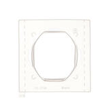 SIMON55 - Tesniaca manžeta IP44 do 1-násobného rámčeka