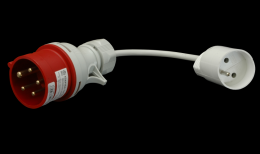Adaptér 16A 5P 400V/230V, IP44