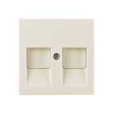 BASIC55 - Kryt zásuvky dátový 2-násobný,slonová ko