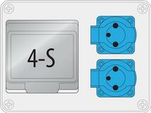 Rozvodnica zás. R-BOX, 2x250V + 4mod