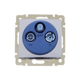 VALENA - zásuvka TV/RD/SAT, hliník