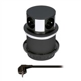 Zásuvka výsuvná 4 zásuvky, čierna