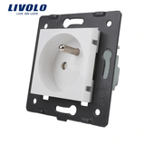 LIVOLO - zásuvka 2P+T - biela