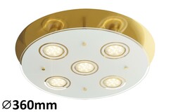 Svietidlo NAOMI - GU10/ 5x MAX 15W, IP20 - 2256