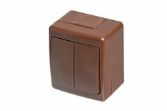 Nástenný vypínač č.:5 , IP44, hnedý