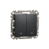 SEDNA DESIGN - žalúziový spínač, antracit