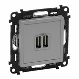 VALENA life - zásuvka USB, hliník