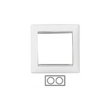 VALENA - rámik 2P, biely + chróm