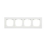 Simon55 Line - Rámček 4- násobný, biely matný