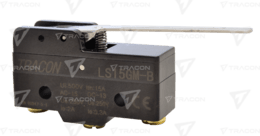 Spínač koncový TRACON s pákou 1×CO, 2A/230V AC, 49mm, IP00